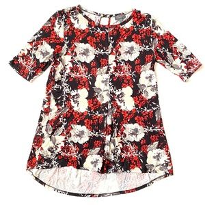 The Limited Red Floral High aloe Blouse
